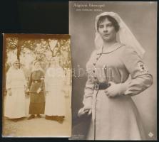 cca 1916 Auguszta főhercegnő ápoló egyenruhában, nővérek egyenruhában