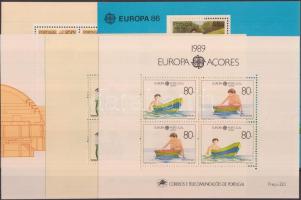 1981-1989 9 Europa CEPT blocks 1981-1989 9 klf Europa CEPT blokk