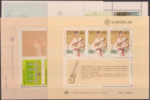 1981-1989 7 klf Europa CEPT blokk, 1981-1989 7 Europa CEPT blocks