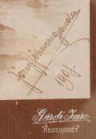 1907 József főherceg(1872-1962) lovon, fotó Gárdi Imre Kecskemét, üvegezett keretben, 23x18 cm, kere...