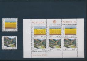 Europa CEPT tájak sor + blokk, Europa CEPT Landscapes set + block