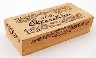 "Gyógy Olleschau Hüvely" papírdoboz, Samum Altesse R.T., 17x8x4 cm