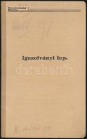 1935 Tartalékos őrvezető részére szóló kitöltött igazolványi lap