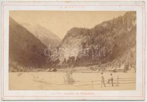 Schönau im Maltathale, Karintia, fotólap, klagenfurti műteremből (Alois Beer), alul feliratozva, 9×14,5 cm