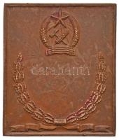 1950. "Honvéd Sportversenyek / 1950. évi hadsereg bajnokságon való közreműködésért" fém pl...