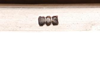 cca 1900 Ezüst (Ag) cigarettatárca, zománcberakással, 8x7,5 cm / Silver cigarette holder 112 g