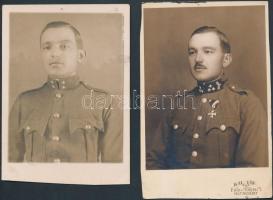 cca 1932-34 Csendőr fotólapok, Salgó Sándor és Kalmár műterméből, körbevágva, 11x8cm