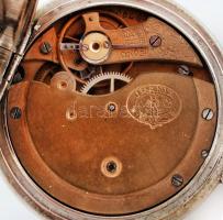 cca 1900 Urania márkájú zsebóra másodperc mutatóval. Működő állapotban, számlapon hajszálrepedéssel ...