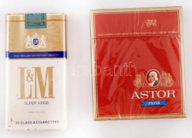 2 db cigaretta az Egyesült Államokból, bontatlan csomagolásban / 2 unused boxes of American cigarettes