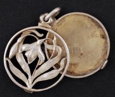 Ezüst (Ag) fényképtartó, kinyitható medál / Silver photo holder 8g 0,925