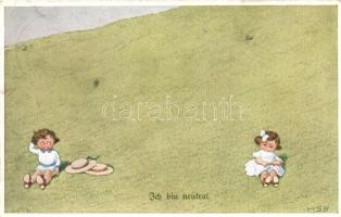 Semleges vagyok, Primus's Wohlgemuth & Lissner Kriegssommer No. 1009. s: H.S.B., Ich bin neutral / children, Primus's Wohlgemuth & Lissner Kriegssommer No. 1009. s: H.S.B.
