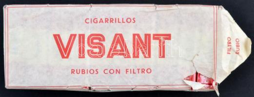 Cigarrillos Visant, kubai szivarka, 10 doboz, eredeti kissé szakadt csomagolásban/ Cigarrillos VisaNet, Cuban cigars, 10 Box, slightly torn original packaging