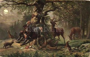 Hunters, Marke Egemes Serie 21. Nr. 6. (EK)