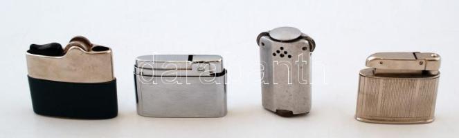 Retró öngyújtók, 4 darab köztük 1db jelzett Bentley