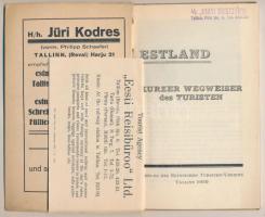 1929 Estland Kurzer Wegweiser des Turisten. Verlag des Tallin, 1929, Estnischen Turisten- Vereins té...