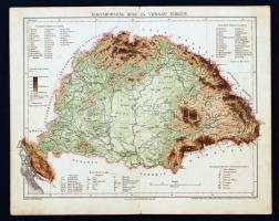 1897 Vármegye térkép tétel: Posner Károly metszése és nyomása, "Pallas Nagy Lexikona", tel...