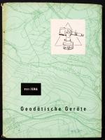 1955 Jena Optika ismertető nyomtatvány német nyelven. Geodätische Geräte aus Jena - Nivelliere, Theodolite, Reduktions Tachymeter, Teletop, Doppelwinkelprisma. Jena Optika ismertető nyomtatvány német nyelven. Kiadói egészvászon kötésben fedőborítóval