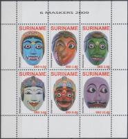 Maszkok kisív Masks mini sheet
