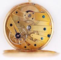 Robina Paris arany (14K) zsebóra, sorszámozott (24996), felhúzó hiányzik, d:4,5 cm, bruttó: 40g