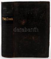 Biblia Sacra to gest: Bibly Swatá, aneb wssecka Swatá Pisma Starého i Nowého Zákona. Berlin, 1859, Tiskem Trowitzsche i Syna. Kissé kopottas, díszes bőrkötésben, jó állapotban.