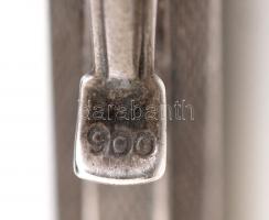 Ezüst ceruza bakelit gombbal, , Ag., br.: 14gr, jelzett (900), h:11cm/ Silver pencil with bakelite b...