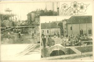 1916 Budapest XIV. Rózsafüzér királynéja templom építése; adomány gyűjtő képeslap, floral