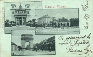 1899 Vác, mozaiklap; Divald Károly