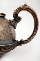 Teáskanna Triple Deposit Mappin - Webbs Princes Plate London, Sheffield,díszes, fém, jelzett, cca 12...