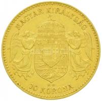 1910KB 10K Au "Ferenc József" Körmöcbánya (3.39g/0.900) T:2
Hungary 1910KB 10 Korona Au &q...