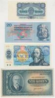 Csehszlovákia 1945. 100K + 1961. 3K + 1970. 20K + 1988. 20K T:I-,III Czechoslovakia 1945. 100 Korun + 1961. 3 Korun + 1970. 20 Korun + 1988. 20 Korun C:AU,F