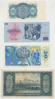 Csehszlovákia 1945. 100K + 1961. 3K + 1970. 20K + 1988. 20K T:I-,III
Czechoslovakia 1945. 100 Korun ...