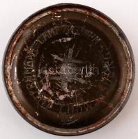 Háborús emlék a ludwigsburgi internáló táborból, vésett bádogdoboz M.M. monogrammal "Ludwigsbur...
