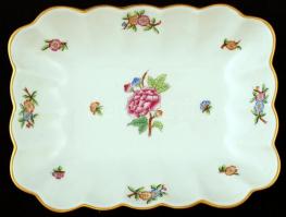 Herendi Eton mintás porcelán tálka, hibátlan, jelzett, 14x18 cm
