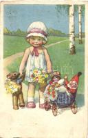 Girl with toys, B.K.W.I. 700-3., Kislány játékokkal, B.K.W.I. 700-3.