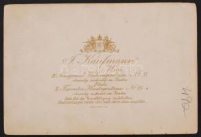 cca 1900 Cigánylányok, nagyméretű keményhátú fotó / Gipsy women photo  17x11 cm