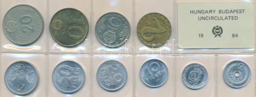 1984. 2f-20Ft 10db klf érmés forgalmi sor fóliatokban T:1