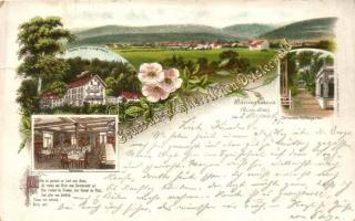 1898 Deisterwald (Barsinghausen) Deister Hotel und Logirhaus, floral litho