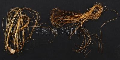 Lametta Gold aranyszál, régi, borítékos karácsonyfa dísz, 5db