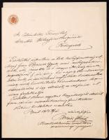 1914, 1932 Bp., Besorozott MÁV alkalmazott állásával kapcsolatos levél, és a A Hadviselt Vasutas lapjának fejléces levélpapírjára írt levél