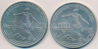 1982. 100Ft Cu-Ni "Labdarúgó VB 1982" tokban, tanúsítvánnyal (2x) T:BU