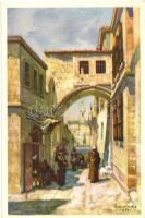 10 postcard series, religion, Jerusalem, Jordan, Betlehem, good quality, unwritten postcards s: Hollós Endre, 10 db-os vallási témájú képeslap sorozat, jó minőségű, s: Hollós Endre