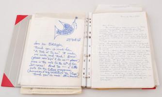 Boldizsár Iván (1912-1988) író levelezése mappába rendezve, kb. 100 levéllel