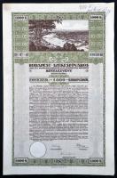 Budapest 1916-1918. "Budapest Székesfőváros" kötelezvénye 1000K-ról magyar és német nyelve...