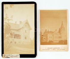 cca 1900 Lukse-Fábry Béla (1844-1915) Minisztériumi műszaki tanácsos által tervezett vidéki villa fo...