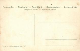 Krischme leinen bei Wöchnerin; S.M.P. Kraków Deposé 1906 27 / Judaica, humour