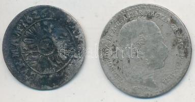 1869GYF 10kr Ag "Magyar Királyi Váltó Pénz" + Ausztria 1626MF 1kr Ag "II. Ferdinánd&q...