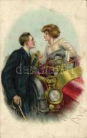 Couple, automobile, H & S.B. litho s: Robi Chester (EB)