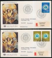 Conference set 2 pairs FDC, Konferencia sor 2 db FDC-n, egyik érték párban