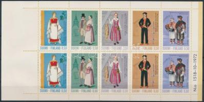 Népviselet bélyegfüzet, Costumes stamp-booklet