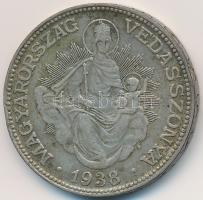 1938. 2P Ag "Madonna" T:2- kis ph.
Adamo P7